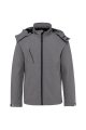 Heren Softshell Jas hooded Kariban K413 MARL GREY